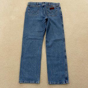 Men's Wrangler Jeans 35x32 Blue 47MWZ Regular Straight Western American Denim